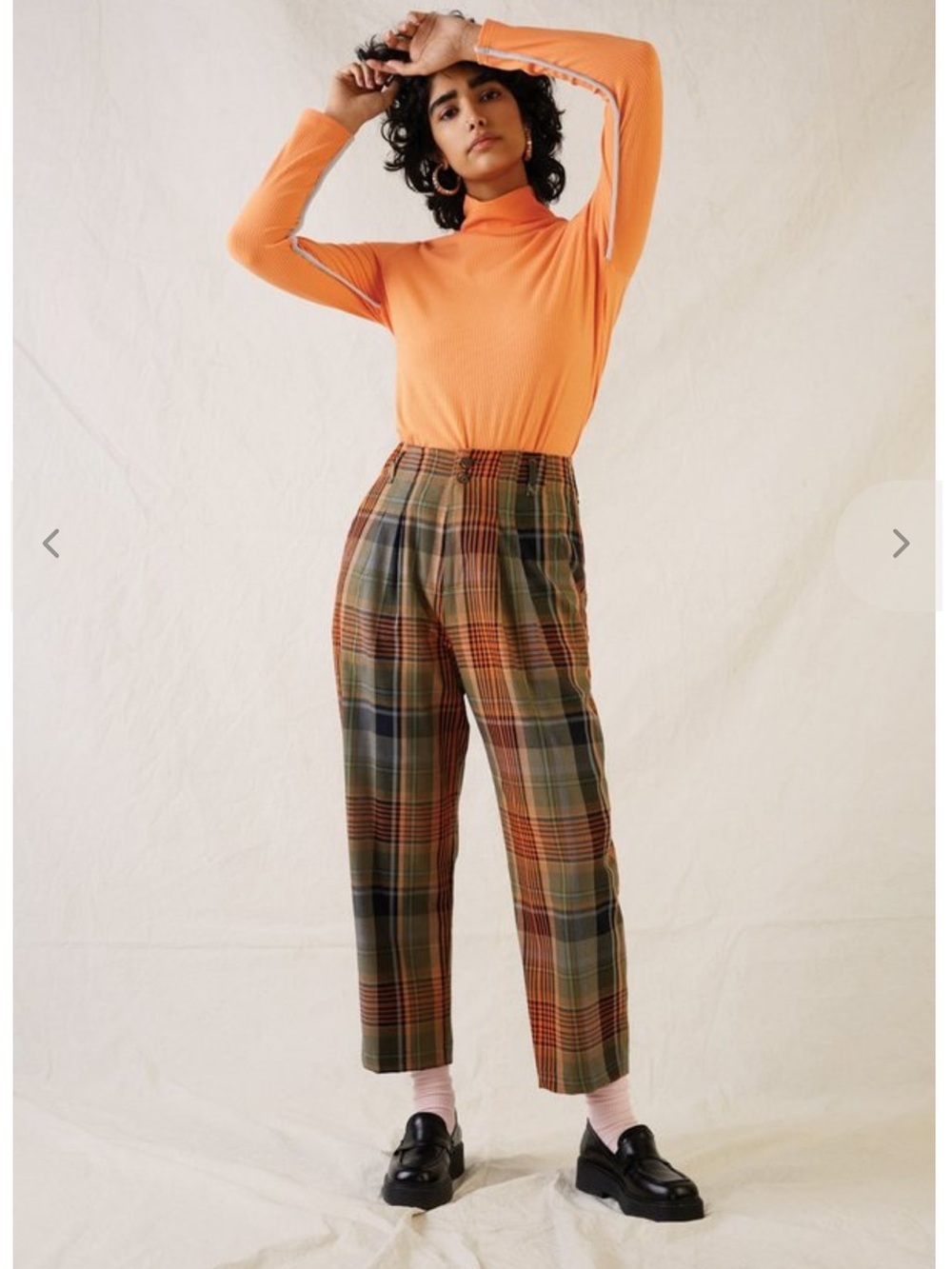 Eve Gravel Harrison Tartan Pants size small